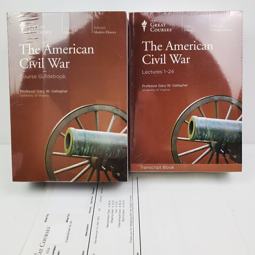 Great Courses American Civil War Lecture Books + 4 Vol. CDs, Guidebook Sealed